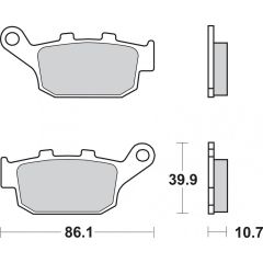 Brembo remblokken Scooter CC  07029CC