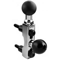 Ram Mounts Chrome Handlebar Base 2 Balls (RAM-B-309-2CHU)