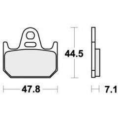 SBS Remblokken Racing RQ Carbon Tech (achter) 659RQ