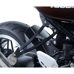R&G uitlaatsteun zwart + zilver afdekplaat Kawasaki Z900RS (18>)