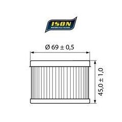 ISON olie filter 111