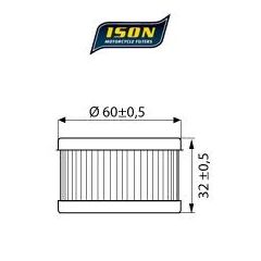 Ison Motorfiets Oliefilter 136