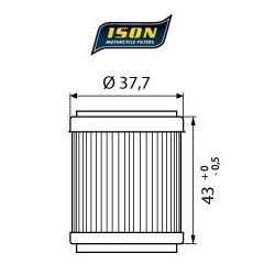 Ison Motorfiets Oliefilter 143