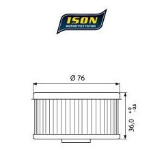 Ison Motorfiets Oliefilter 144