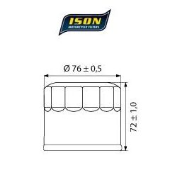 ISON olie filter 163