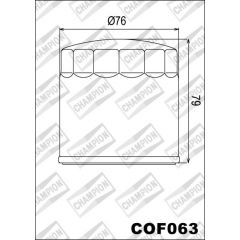 Champion Oliefilter BMW K75 / K100 / K1 Valve / K1100 - K1200 / R850 - R1200 COF063