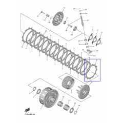 Yamaha achterste frictieplaat koppeling YZF-R6 06>