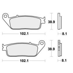 SBS Remblokken Racing RQ Carbon Tech 627RQ