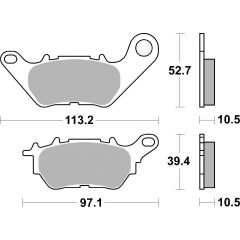 SBS Remblokken Racing RQ Carbon Tech (achter) 932RQ