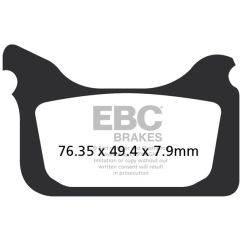 EBC EPFA Extreme Pro Gesinterde Remblokken EPFA405HH (Voor)