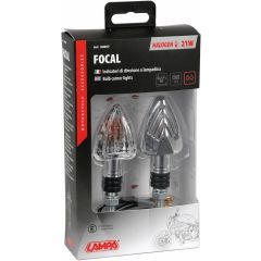 Lampa Focal Halogeen Knipperlichten 21W Chrome