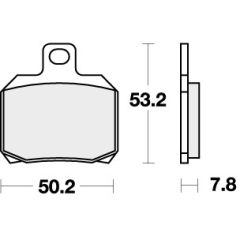 SBS Remblokken Racing RQ Carbon Tech (achter) 730RQ