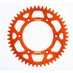 Supersprox Aluminium achtertandwiel 48T, ORANGE, 520