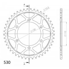 Supersprox Staal achtertandwiel 45T, ( Zwart), 530