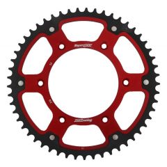Supersprox Stealth Alu/Staal achtertandwiel 53T, RED, 520