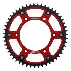 Supersprox Stealth Alu/Staal achtertandwiel 51T, RED, 520