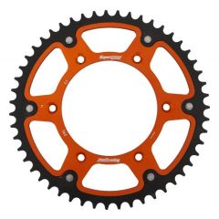 Supersprox Stealth Alu/Staal achtertandwiel 51T, ORANGE, 520