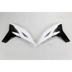 UFO RADIATOR COVERS YAMAHA WHITE UPPER/ BLACK LOWER YA04811046